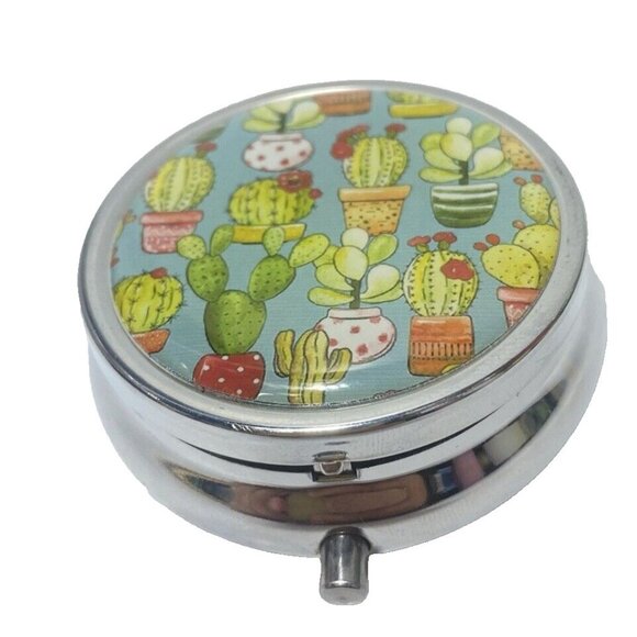 Medicine Pill Holder 3 Compartments Divider Easy Carry In Purse Take Along Small - Picture 3 of 9